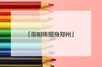 董明珠现身郑州