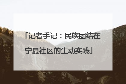 记者手记：民族团结在宁夏社区的生动实践