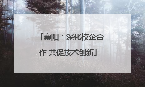 襄阳：深化校企合作 共促技术创新