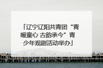 辽宁辽阳共青团“青暖童心 古韵承今”青少年观剧活动举办