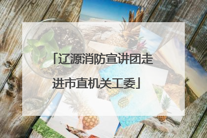辽源消防宣讲团走进市直机关工委