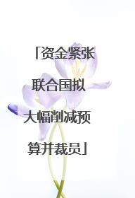 资金紧张 联合国拟大幅削减预算并裁员
