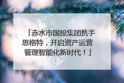 赤水市国投集团携手思格特，开启资产运营管理智能化新时代！