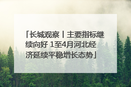 长城观察丨主要指标继续向好 1至4月河北经济延续平稳增长态势