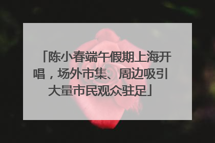 陈小春端午假期上海开唱，场外市集、周边吸引大量市民观众驻足