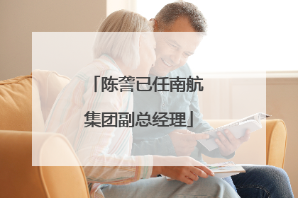 陈詟已任南航集团副总经理