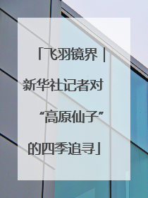 飞羽镜界｜新华社记者对“高原仙子”的四季追寻