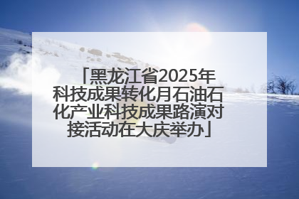 黑龙江省2025年科技成果转化月石油石化产业科技成果路演对接活动在大庆举办