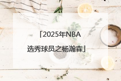 2025年NBA选秀球员之杨瀚森