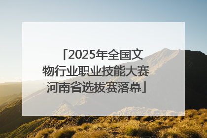 2025年全国文物行业职业技能大赛河南省选拔赛落幕