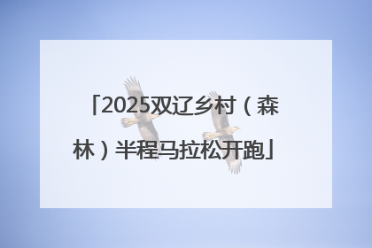 2025双辽乡村（森林）半程马拉松开跑