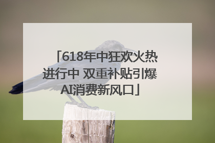618年中狂欢火热进行中 双重补贴引爆AI消费新风口