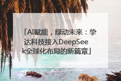AI赋能，绿动未来：挚达科技接入DeepSeek全球化布局的新篇章