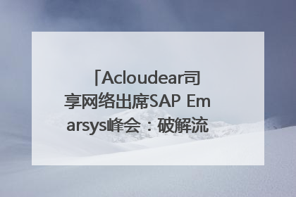 Acloudear司享网络出席SAP Emarsys峰会：破解流量困局，驱动精准增长